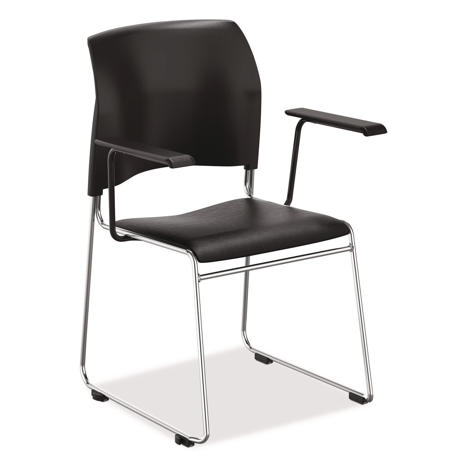 nps®-8700-series-cafetorium-chair-with-armrests-supports-up-to-500-lb-18-seat-height-black-seat-back-chrome-base-8-pack-nps87101110a8_1
